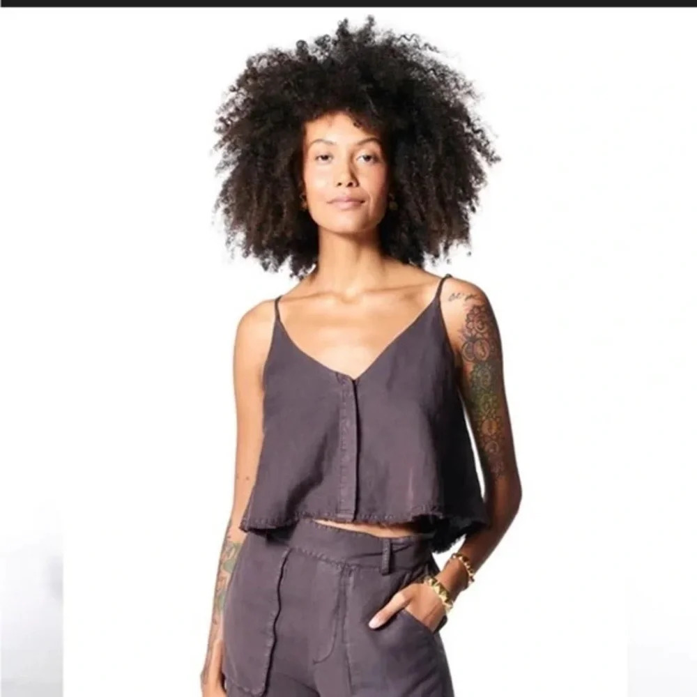 Young fabulous and broke chocolate rehan swing tank  top